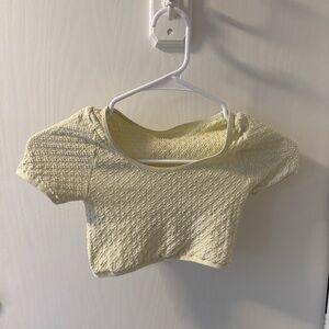 FREE PEOPLE butter yellow top